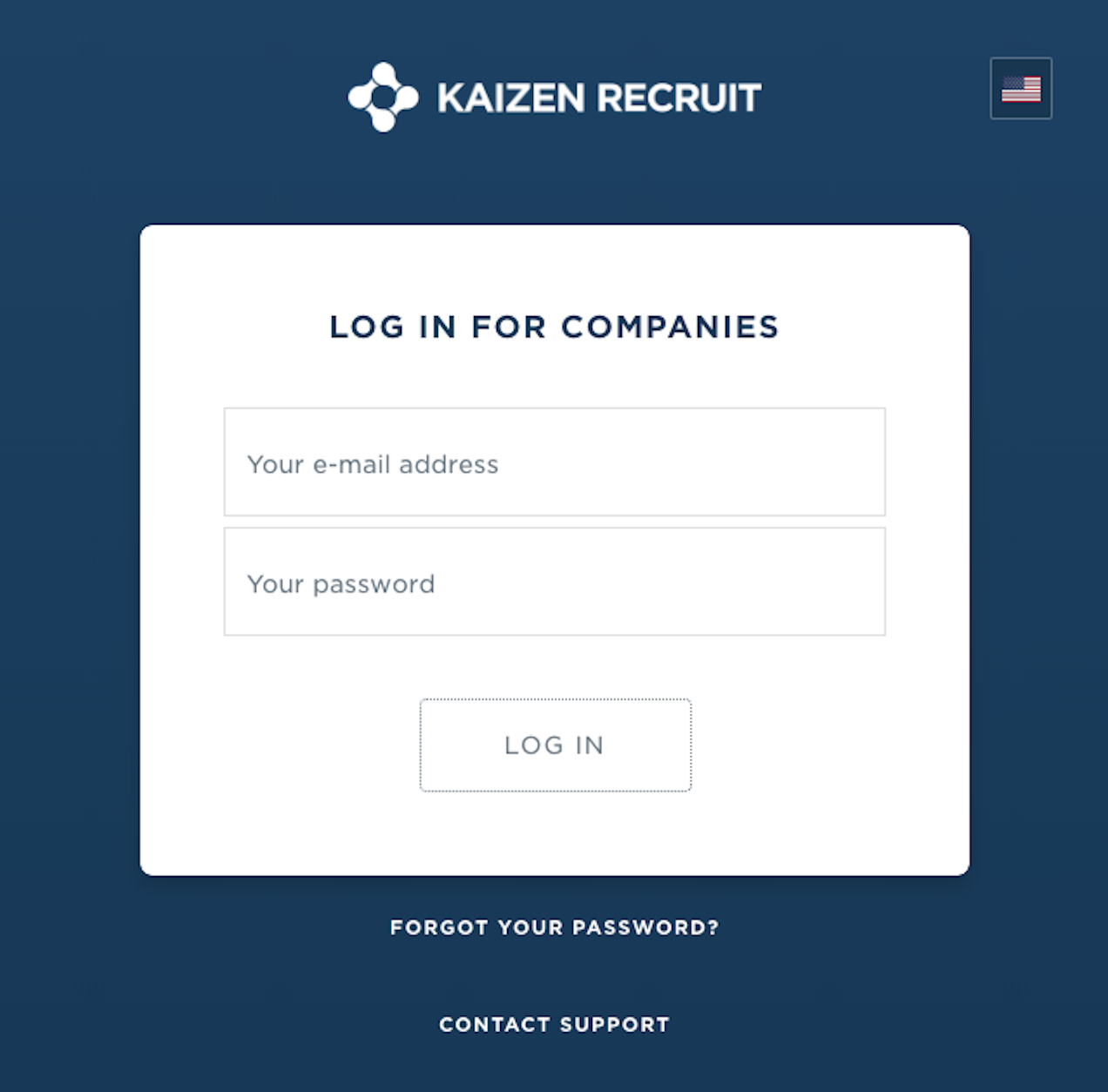 Log in — Kaizen Recruit Documentation